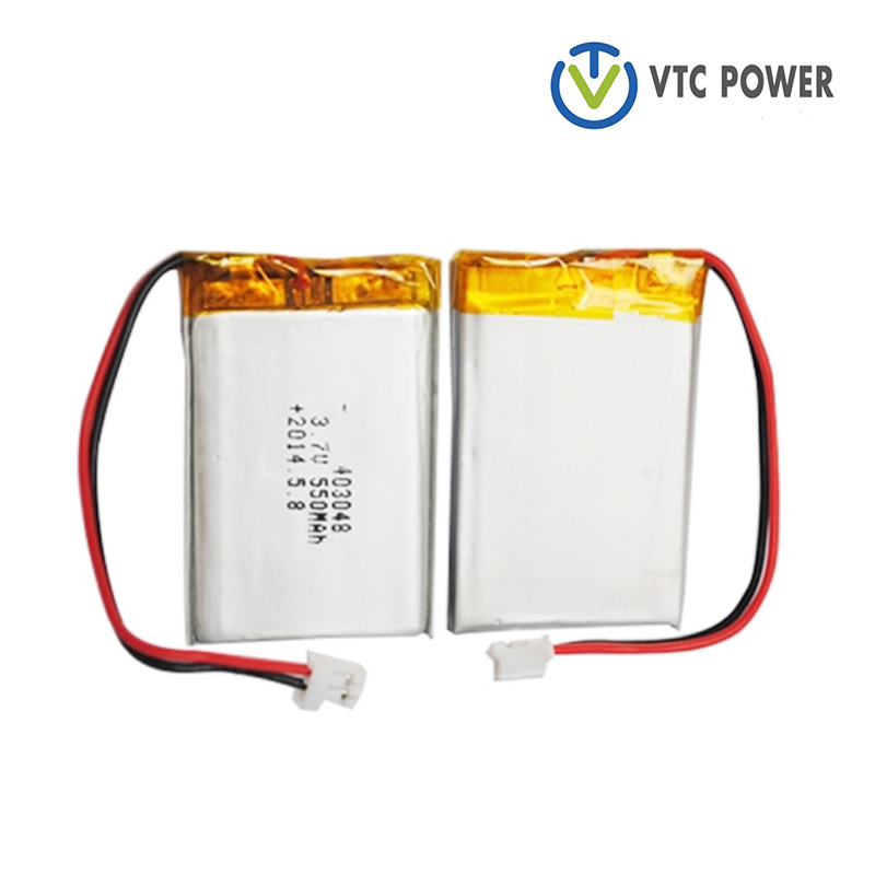 3.7V 550mAh Litiam Polymer Rechargeable Smart Watch Battery